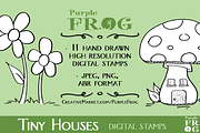 TINY HOUSES - Digital Stamps, an Icon by Purple Frog (Thumbnail 2 of 2)