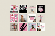 Pink Bold Instagram Template, a Social Media Template by Row Creative (Thumbnail 9 of 10)