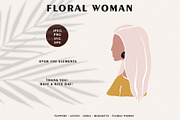 FLORAL WOMAN modern women print, a Person Illustration by Spark Studio Brushes (Thumbnail 9 of 9)
