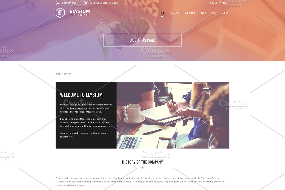 Elysium - Real Estate PSD Template, a Websites & App Template by ArtStyles (Photo 21 of 29)