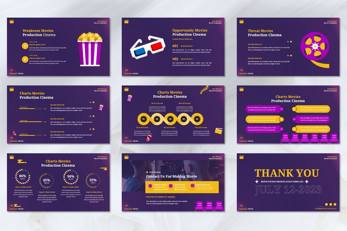 Flashe - Movie Studio Keynote, a Presentation Template by Dhabee (Photo 3 of 8)