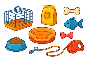 Various pet supplies and accessories, an Animal Photo by ZinetroN