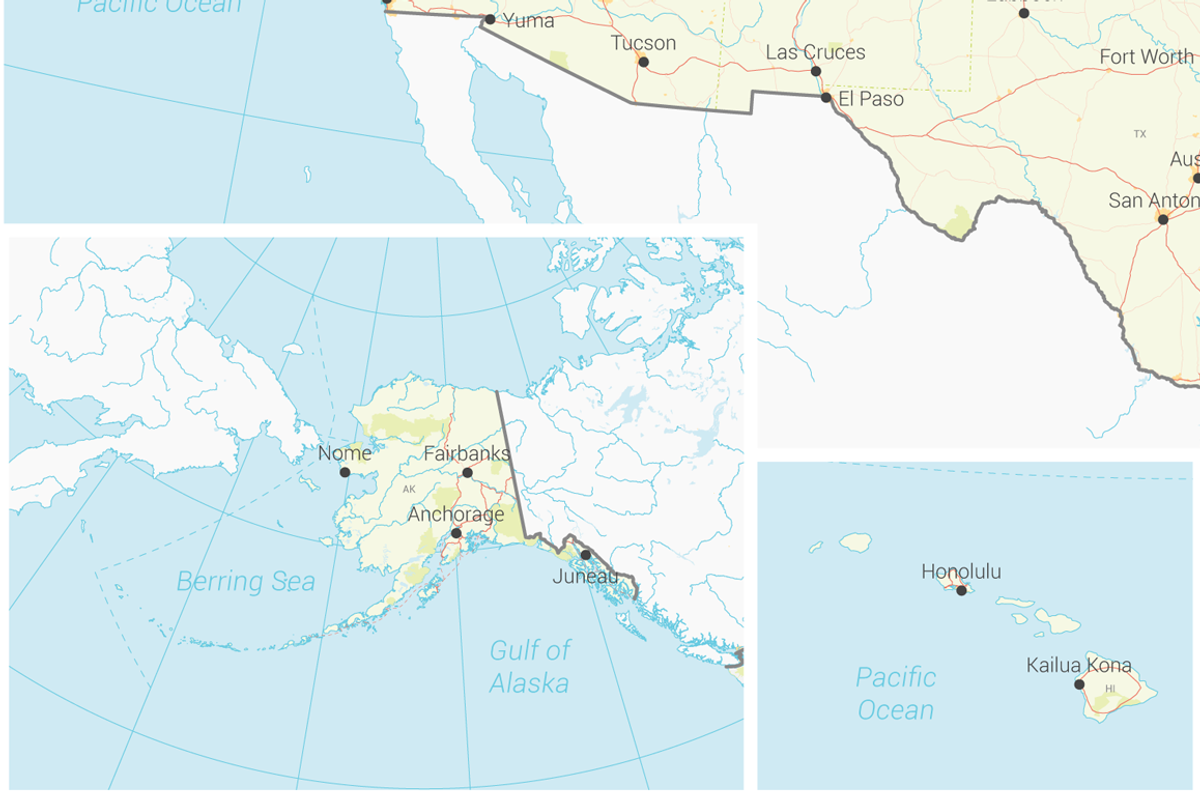 Map of the United States of America, an Illustration by Vector Maps (Photo 4 of 4)