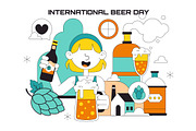 10 International Beer Day, a Food Illustration by denayunebgt (Thumbnail 4 of 4)