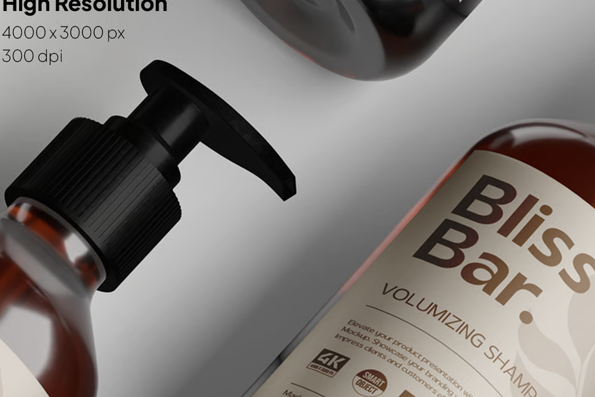 Pump Bottle Mockup Set, a Household Mockup by graphicsauce (Photo 2 of 4)