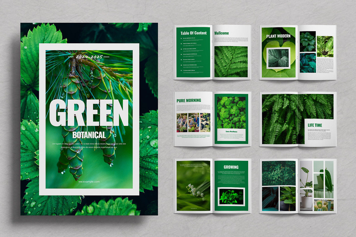 Botanical Brochure Template, a Brochure Template by ContestDesign (Photo 1 of 3)
