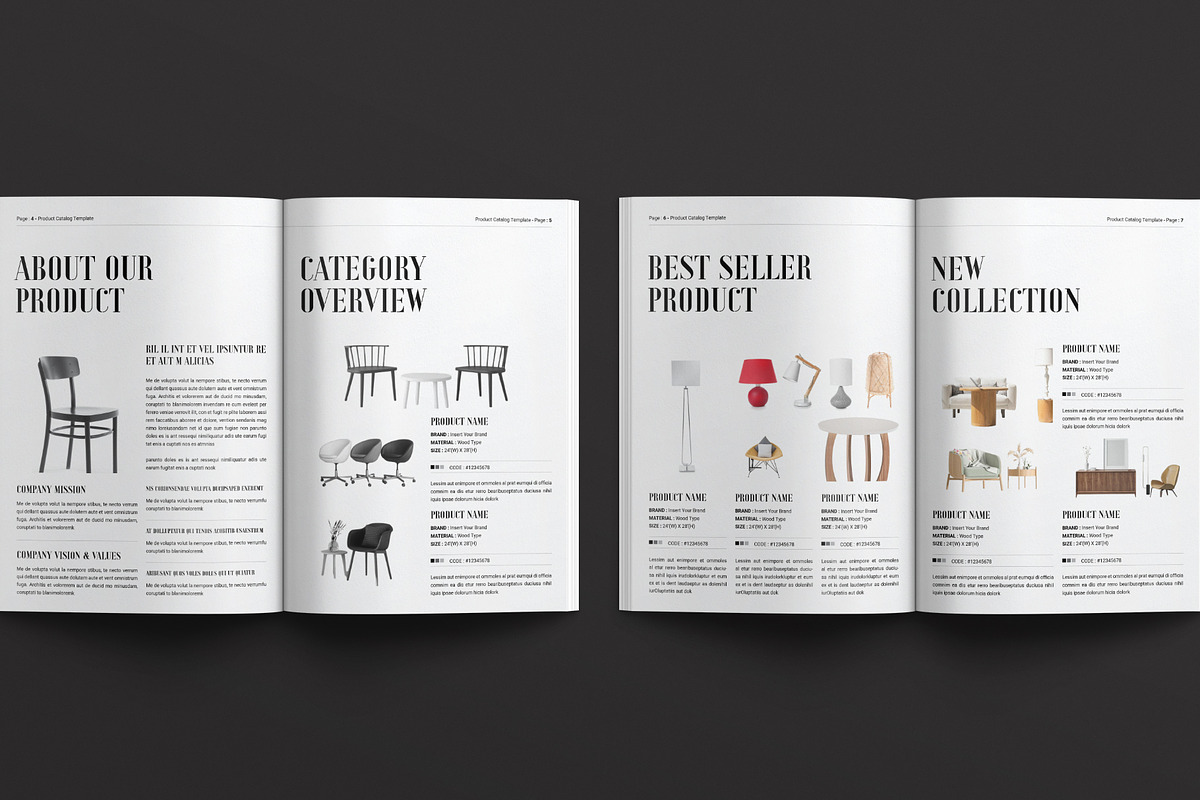 Product Catalog Template, a Brochure Template by E-Type (Photo 3 of 7)