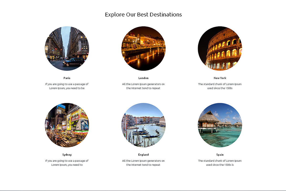 Your Travel  One Page Theme, a Landing Page Template by IceTemplates (Photo 3 of 3)