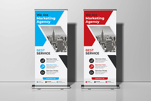 Corporate Roll up Banner, a Marketing Template by PixelWink