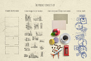 Vintage travel vector set., an Illustration by bioraven (Thumbnail 10 of 12)
