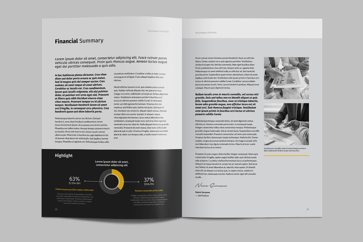 Kreatype Annual Report, a Brochure Template by Kreatype Studio (Photo 13 of 16)