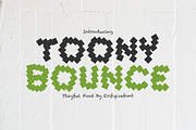 Toony Bounce Font, a Handwritten Font by Erifqizefont (Thumbnail 1 of 7)
