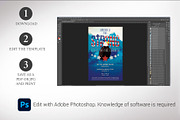 American Patriotic Church Postcard, a Flyer Template by Godserv Designs (Thumbnail 3 of 12)