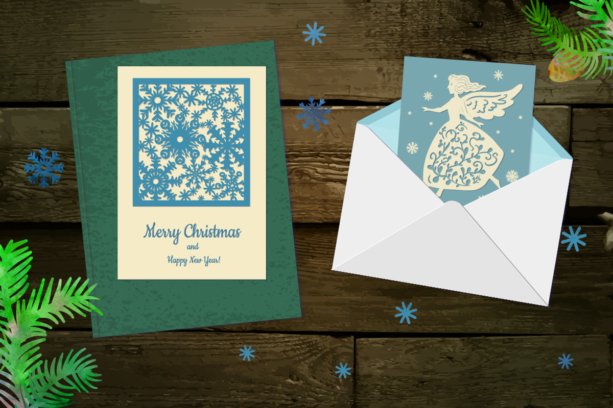 Paper Christmas set., a Decorative Illustration by Lunoceros (Photo 2 of 6)