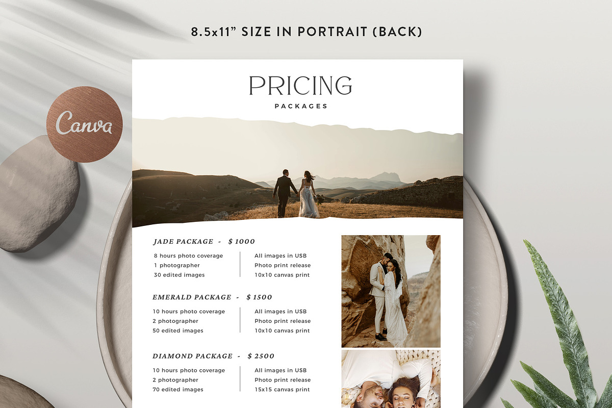 Wedding Price Guide PG018, a Flyer Template by Bellenity Design (Photo 3 of 3)