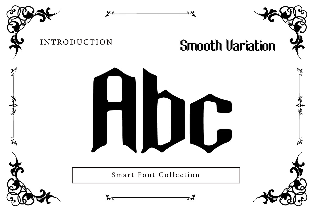 Smooth Variation, a Blackletter Font by Wow Magic (Photo 2 of 3)
