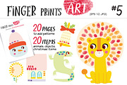 Finger Prints ART BUNDLE, an Education Illustration by Alena Razumova (Thumbnail 6 of 6)
