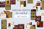 ROCK BAND INSTAGRAM POSTS TEMPLATES, a Social Media Template by Daring Digies (Thumbnail 3 of 10)