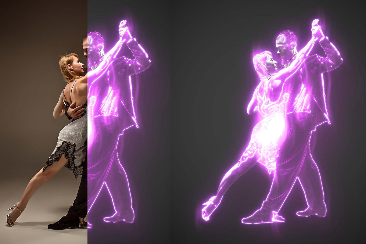 Neon Glow Photoshop Action, an Action Add-On by MRI STUDIO (Photo 9 of 12)