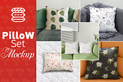 Pillow Set Mockup, an Advertising Mockup by PSD Market (Thumbnail 1 of 11)