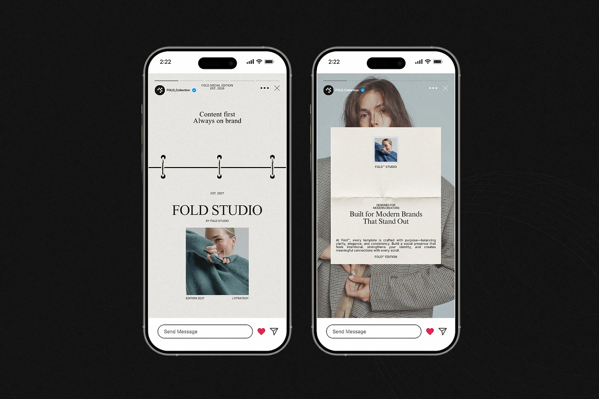 FOLD | Instagram STORIES Bundle, a Social Media Template by Pixel Grid (Photo 9 of 10)