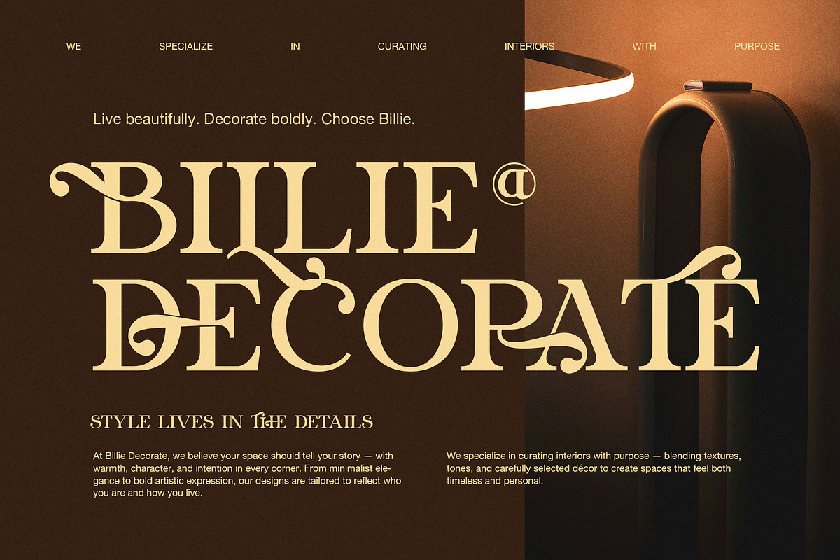 The Dinora Elegant Serif Font, a Serif Font by Graphicxell (Photo 5 of 8)