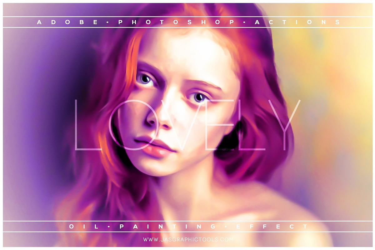 Lovely Oil Painting Effect Actions, an Action Add-On by JasGraphicTools (Photo 1 of 22)