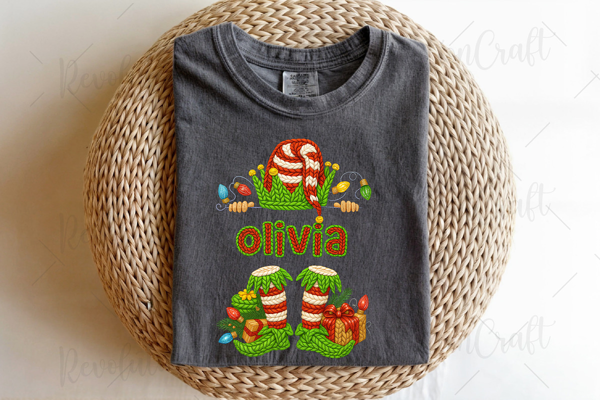 Crochet Personalized Christmas Elf P, an Illustration by OK Design (Photo 4 of 4)