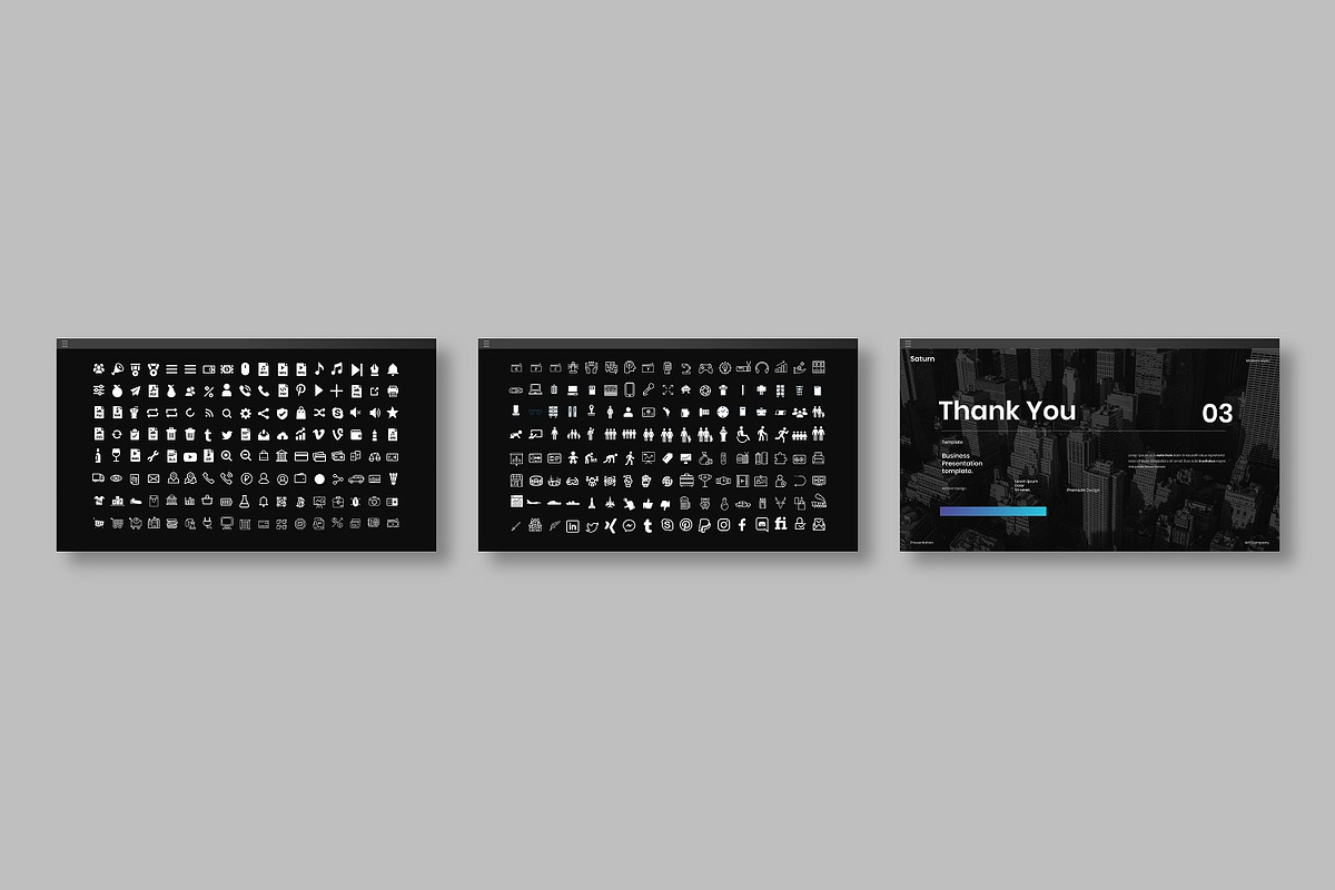 Saturn – Business PowerPoint, a Presentation Template by Dens Creative Studio (Photo 6 of 6)