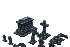 Halloween Cemetery Set