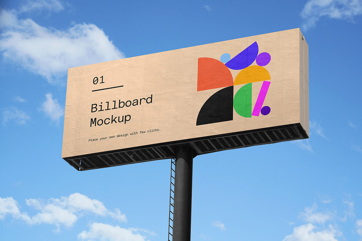 Billboard Poster Street Mockup, an Advertising Mockup by Asylab (Photo 1 of 5)