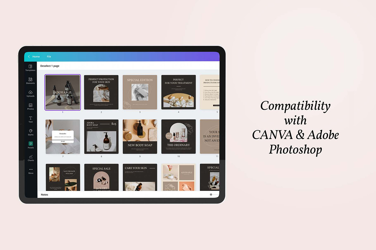 Chocolate Instagram Template Canva, a Social Media Template by Product Experience (Photo 5 of 10)