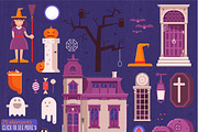 Halloween Designs and Elements Set, an Illustration by Alex Krugli (Thumbnail 3 of 6)