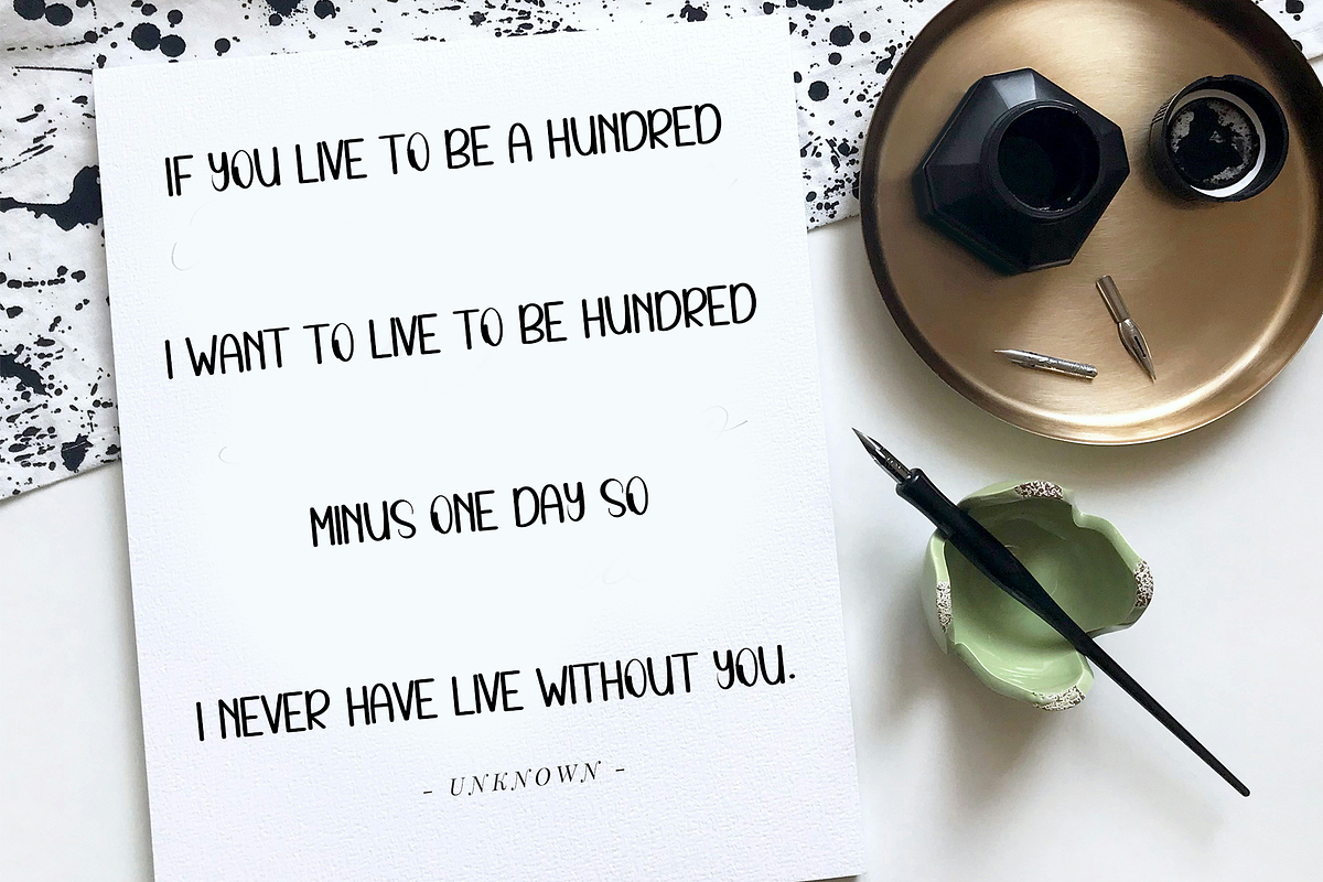 Thinking, a Sans Serif Font by FreshTypeINK (Photo 7 of 7)