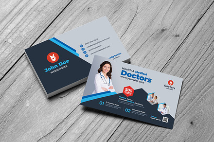 Medical Doctors Business Card, a Business Card Template by AfzaalGraphics