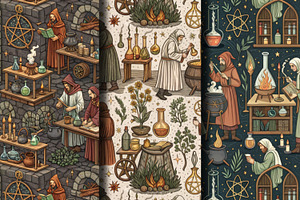 Alchemy Seamless Pattern