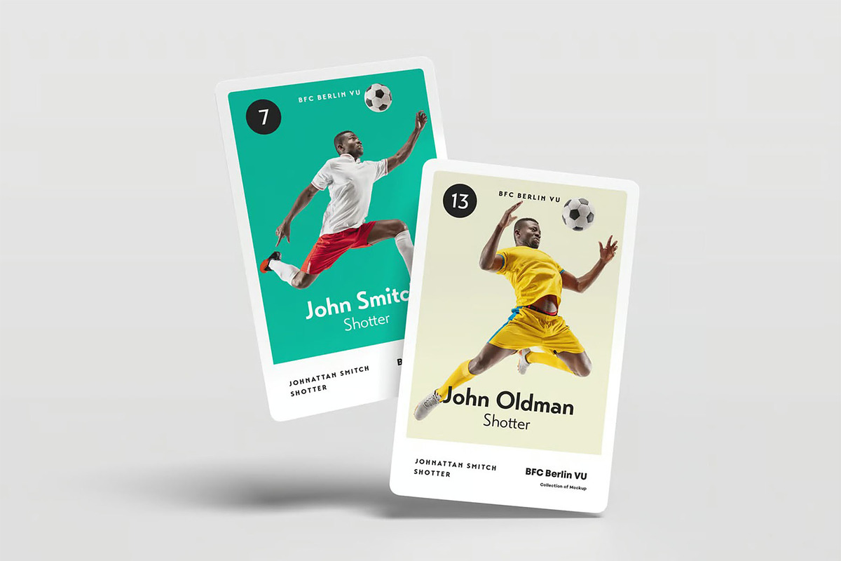 Trading Cards Mock-up, an Advertising Mockup by zippypixelstudio (Photo 5 of 14)