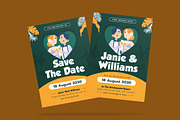 Darling Wedding Invitation Template, an Invitation Template by iDoodle Studio (Thumbnail 3 of 4)