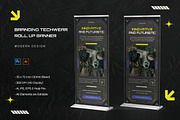 Branding Techwear - Roll Up Banner, a Print Template by StreaksideStd (Thumbnail 1 of 3)