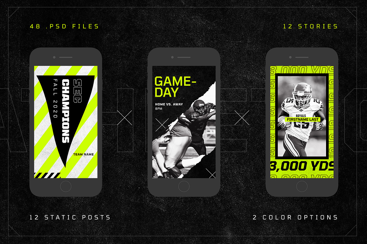 ATHLETICO 2- BALLER INSTAGRAM KIT, a Social Media Template by GOAT Design Co. (Photo 4 of 13)
