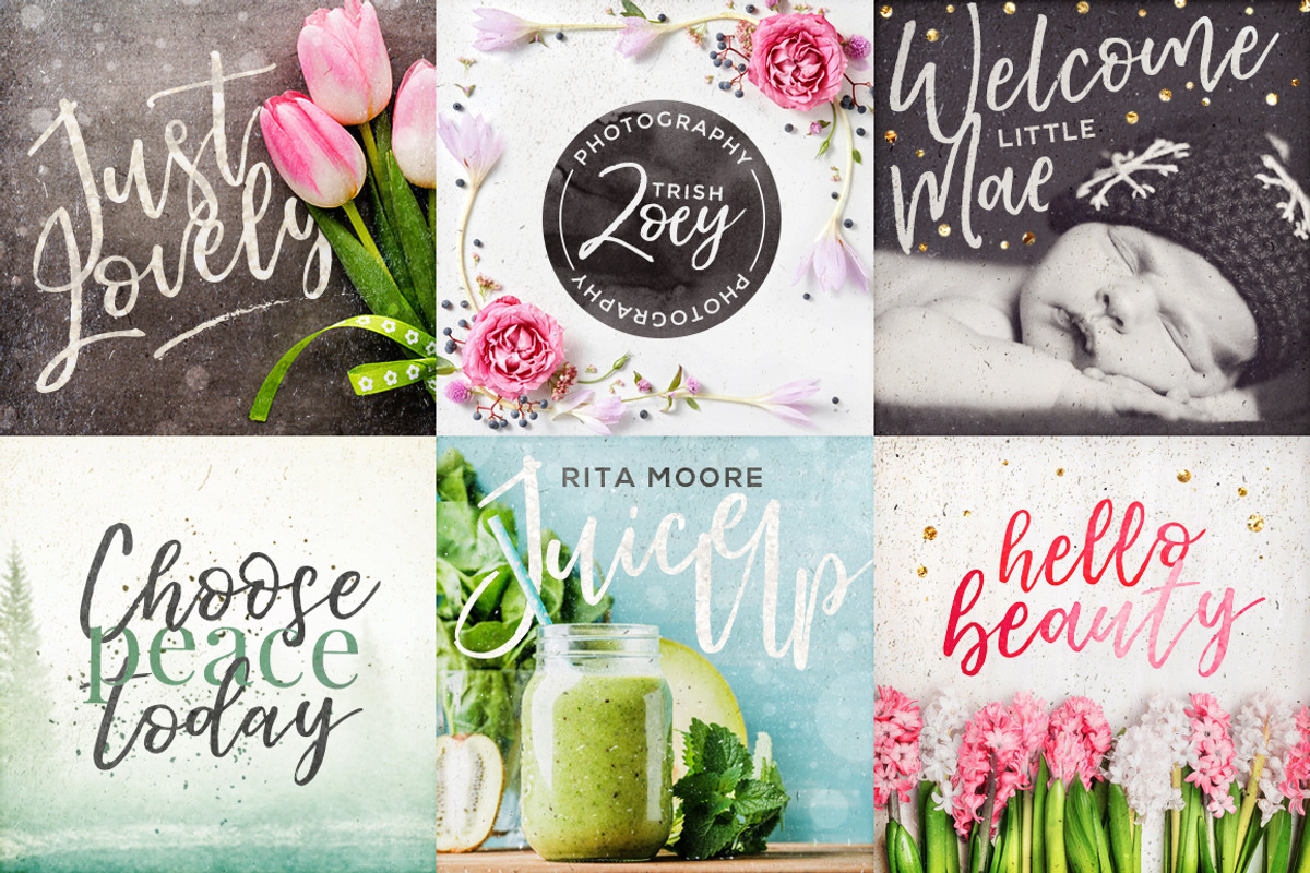Loveline Brush Script + Swashes, a Script Font by Pink Coffie (Photo 10 of 13)