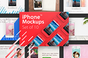 10 iPhone™ Mockups, an iPhone Mockup by eppearance (Thumbnail 1 of 13)