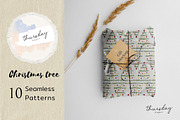 Christmas tree seamless pattern, a Pattern Graphic by Thursdaypaper (Thumbnail 7 of 8)