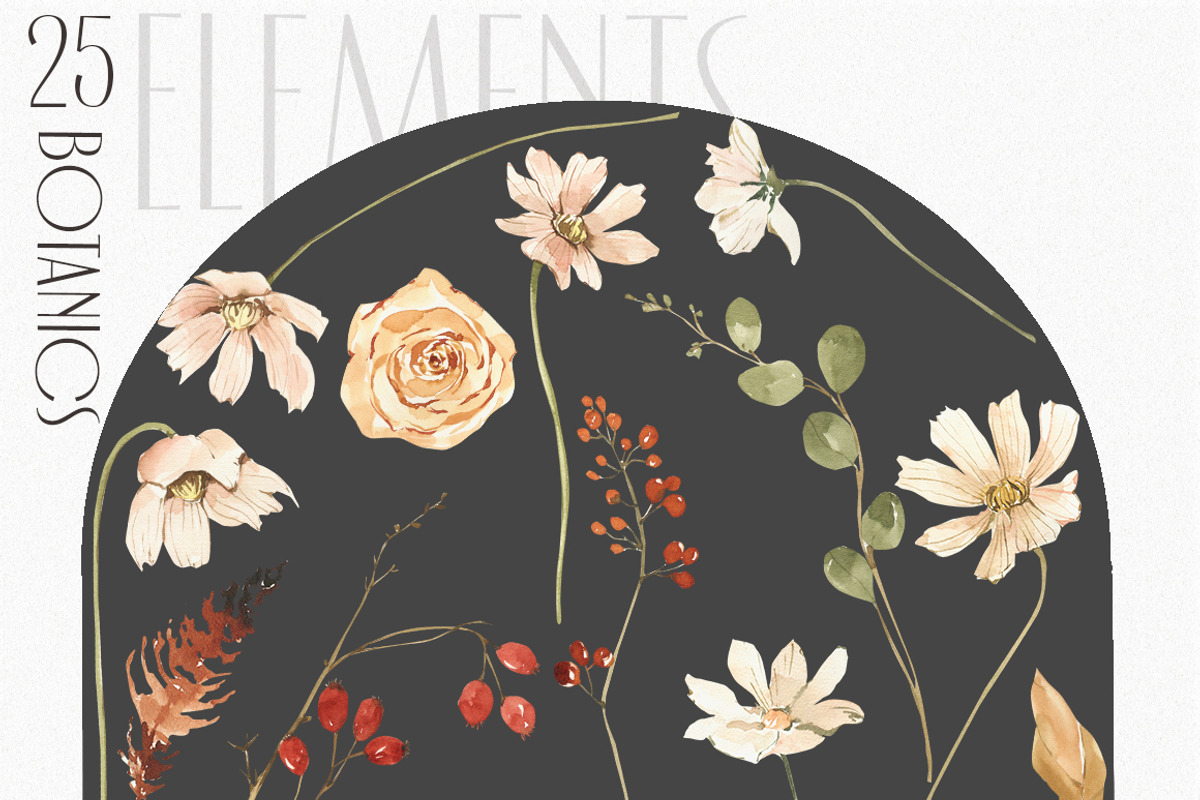Just AUTUMN watercolor collection., an Object Illustration by ArtMaslyana (Photo 8 of 17)