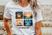 Brushstroke Camping Sublimation PNG, an Illustration by Sublimation Artist (Thumbnail 8 of 9)