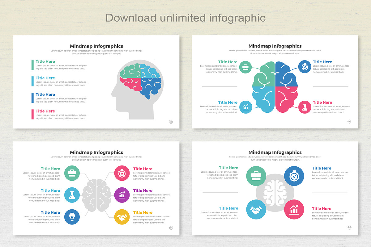Mindmap Infographic Keynote, a Templates & Theme by Mighty-Slide (Photo 3 of 7)
