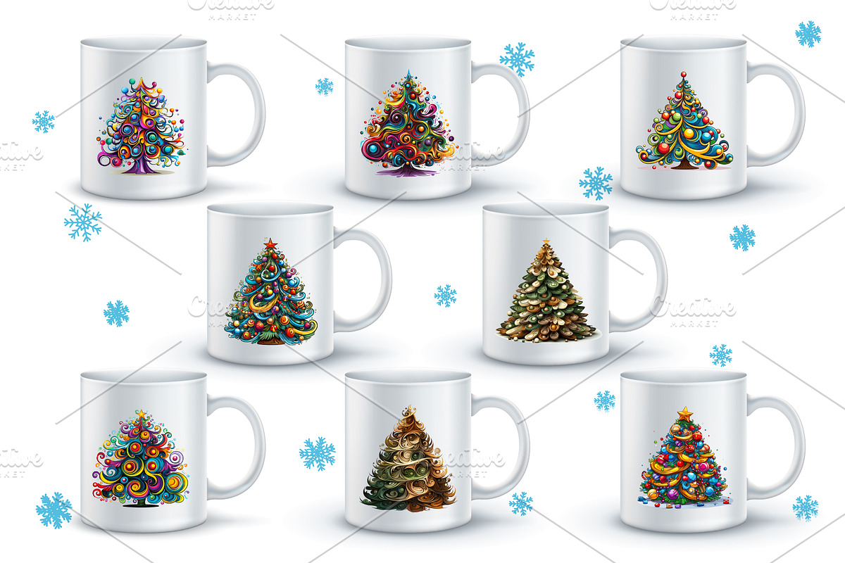 Christmas Tree Stickers. PNG,Clipart, an Object Illustration by KENO Mascots (Photo 2 of 3)