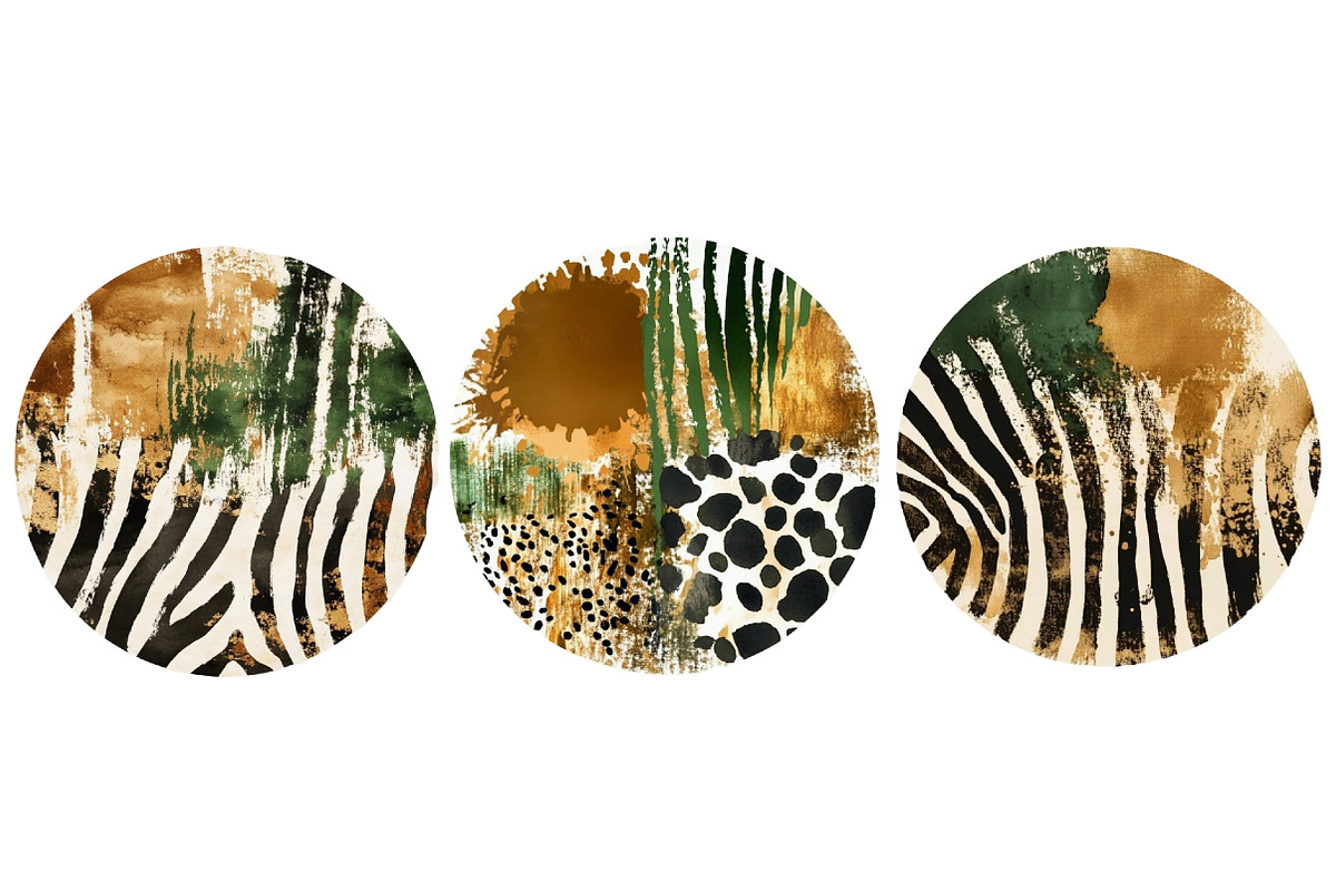 Safari Circles Clip Art, an Illustration by Designworld (Photo 4 of 5)