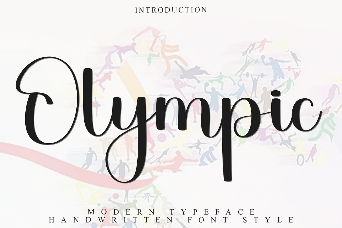 Olympic, a Handwritten Font by InermediaSTUDIO (Photo 1 of 8)