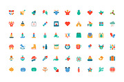100 Christmas Colored Icons, a Solid Icon by Creative Stall (Thumbnail 2 of 2)